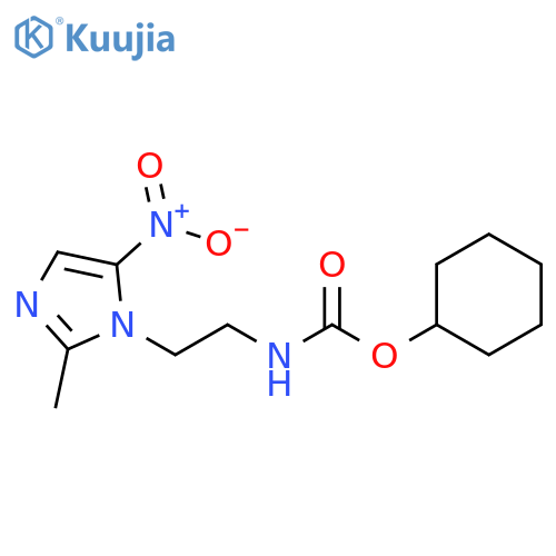 Carbamic acid, [2-(2-methyl-5-nitro-1H-imidazol-1-yl)ethyl]-, cyclohexyl ester (9CI) structure