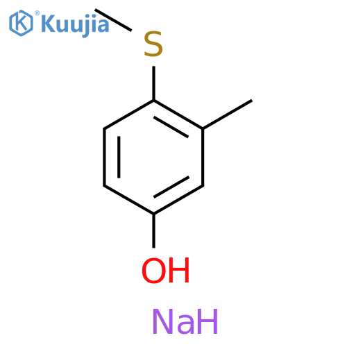 Phenol, 3-methyl-4-(methylthio)-, sodium salt (1:1) structure