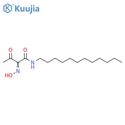 Butanamide, N-dodecyl-2-(hydroxyimino)-3-oxo- structure