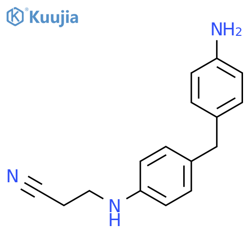 Propanenitrile, 3-[[4-[(4-aminophenyl)methyl]phenyl]amino]- structure