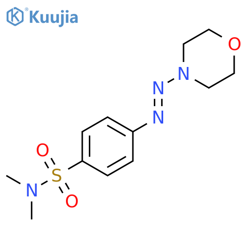 Benzenesulfonamide,N,N-dimethyl-4-[2-(4-morpholinyl)diazenyl]- structure