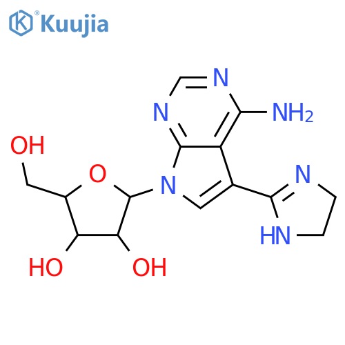 5-(4,5-dihydro-1H-imidazol-2-yl)-7-pentofuranosyl-7H-pyrrolo[2,3-d]pyrimidin-4-amine structure