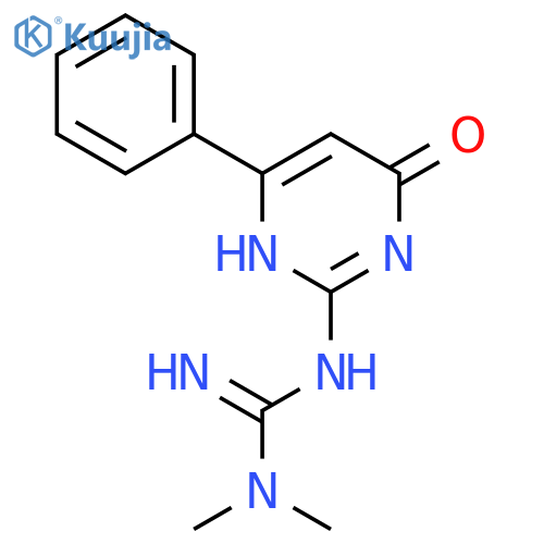 GUANIDINE, N'-(1,4-DIHYDRO-4-OXO-6-PHENYL-2-PYRIMIDINYL)-N,N-DIMETHYL- structure