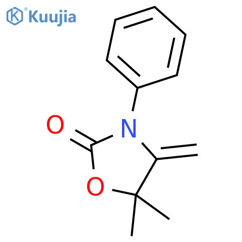 5,5-dimethyl-4-methylidene-3-phenyl-1,3-oxazolidin-2-one structure