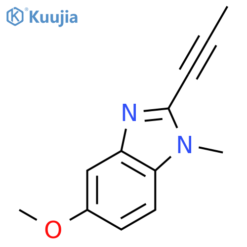 1H-Benzimidazole,5-methoxy-1-methyl-2-(1-propynyl)-(9CI) structure