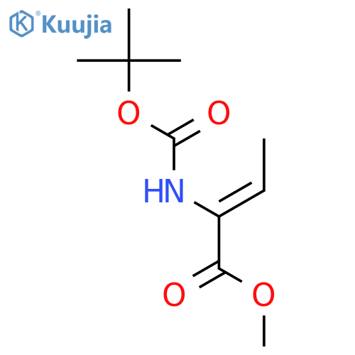 2-(tert-Butoxycarbonylamino)-2-butenoic acid methyl ester structure
