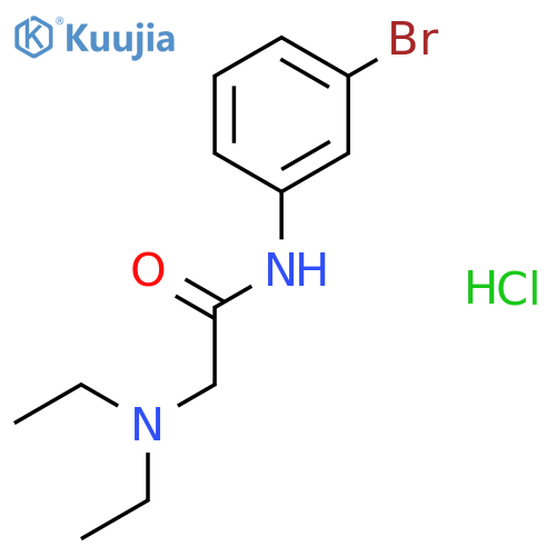 N-(3-bromophenyl)-N~2~,N~2~-diethylglycinamide hydrochloride structure