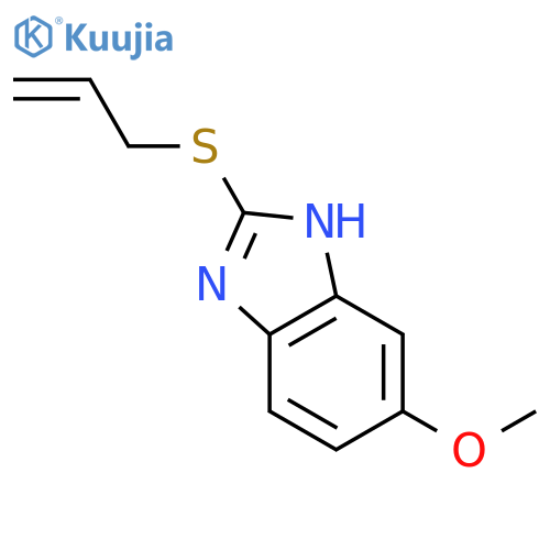 6-methoxy-2-(prop-2-en-1-ylsulfanyl)-1H-benzimidazole structure
