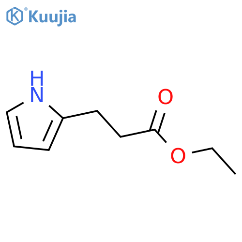 1H-Pyrrole-2-propanoic acid, ethyl ester structure