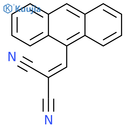 2-(Anthracen-9-ylmethylene)malononitrile structure