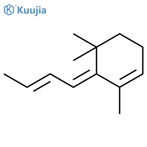 6-(but-2-en-1-ylidene)-1,5,5-trimethylcyclohexene structure