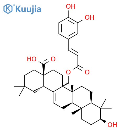 Olean-12-en-28-oic acid,27-[[(2E)-3-(3,4-dihydroxyphenyl)-1- oxo-2-propenyl]oxy]-3-hydroxy-,(3&acirc;)- structure