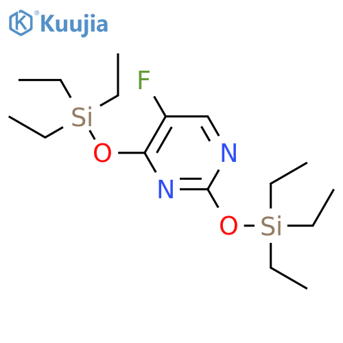 Pyrimidine, 5-fluoro-2,4-bis[(triethylsilyl)oxy]- structure