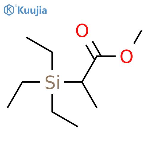 Propanoic acid, 2-(triethylsilyl)-, methyl ester structure