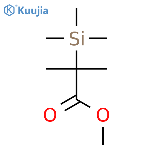 Propanoic acid, 2-methyl-2-(trimethylsilyl)-, methyl ester structure