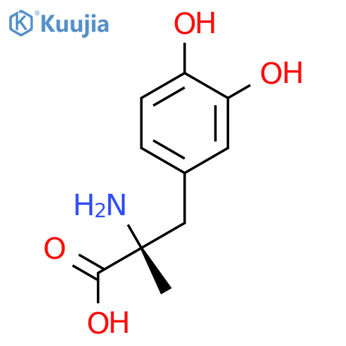 2-methyl-3-(3,4-dihydroxyphenyl)-dl-*alanine structure