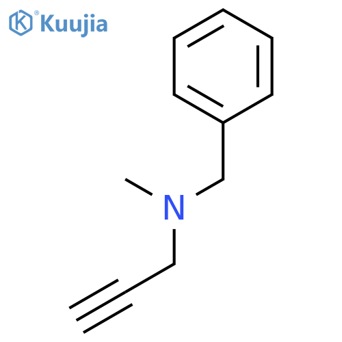 N-Benzyl-N-methyl-2-propyn-1-amine structure
