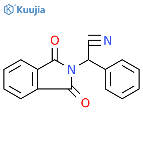 2-(1,3-dioxo-2,3-dihydro-1H-isoindol-2-yl)-2-phenylacetonitrile structure