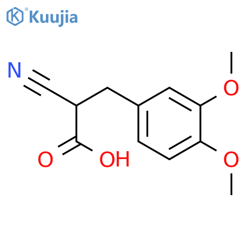2-CYANO-3-(3,4-DIMETHOXYPHENYL)-PROPIONIC ACID structure