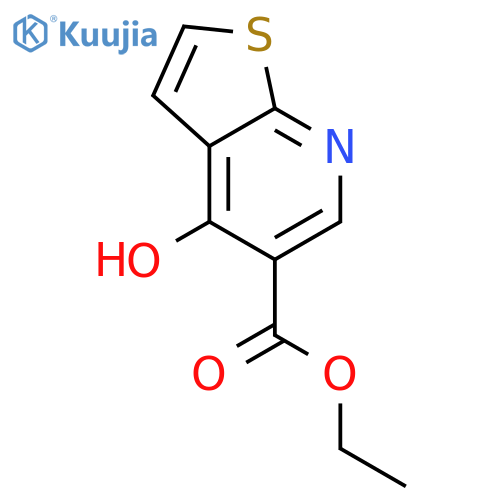 ethyl 4-hydroxythieno[2,3-b]pyridine-5-carboxylate structure