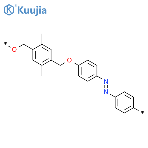 Poly[oxymethylene(2,5-dimethyl-1,4-phenylene)methyleneoxy-1,4-phenyleneazo-1,4-phenylene] structure