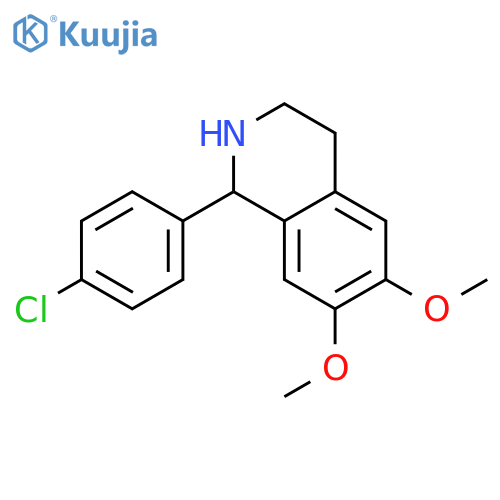 1-(4-Chlorophenyl)-6,7-dimethoxy-1,2,3,4-tetrahydroisoquinoline structure