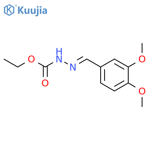 Ethyl N-[(3,4-dimethoxyphenyl)methylideneamino]carbamate structure