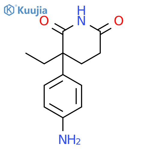 (3r)-3-(4-aminophenyl)-3-ethylpiperidine-2,6-dione structure