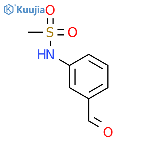 N-(3-Formylphenyl)methanesulfonamide structure