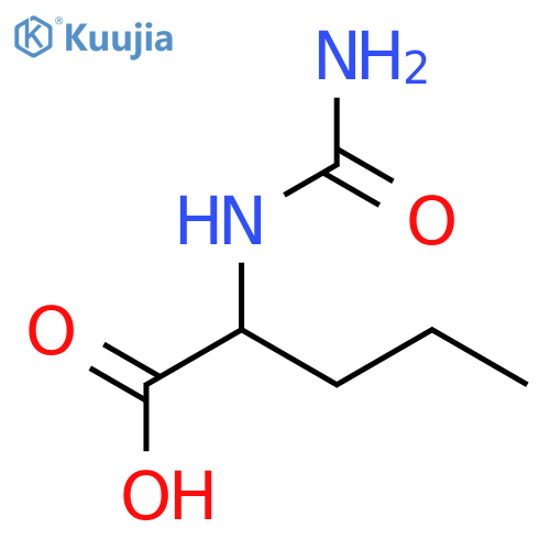 2-(carbamoylamino)pentanoic acid structure
