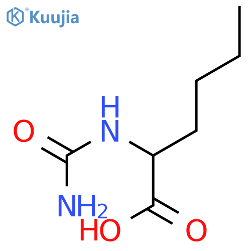 2-(carbamoylamino)hexanoic acid structure