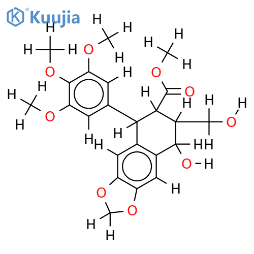 (7R,7'R,8S,8'S)-form---Me ester---Podophyllic acid structure