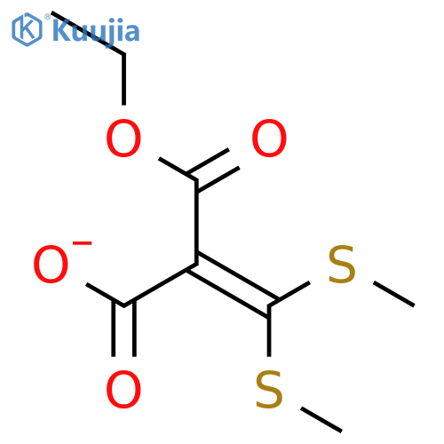 Propanedioic acid, [bis(methylthio)methylene]-, monoethyl ester structure