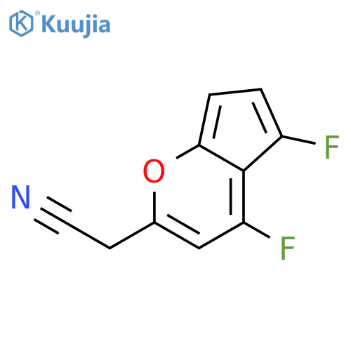 7-Benzofuranacetonitrile, 4,5-difluoro- structure