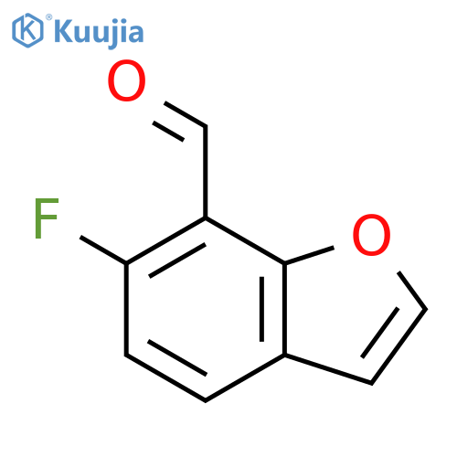 6-fluoro-1-benzofuran-7-carbaldehyde structure