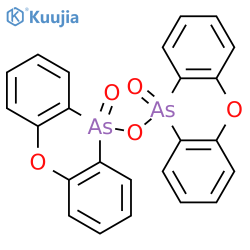10-(10-Oxophenoxarsinin-10-yl)oxyphenoxarsinine 10-oxide structure