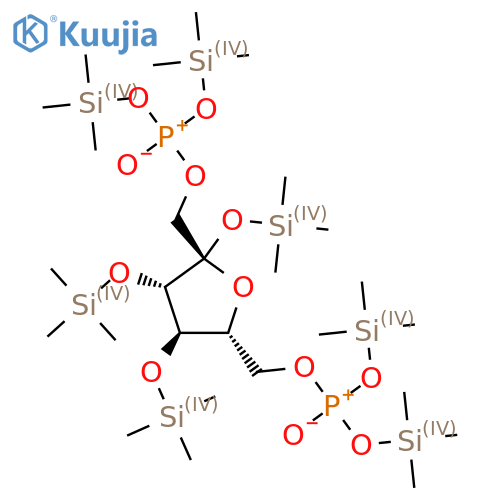 Trimethyl-[oxido-[[(2S,3S,4R,5R)-5-[[oxido-bis(trimethylsilyloxy)phosphaniumyl]oxymethyl]-2,3,4-tris(trimethylsilyloxy)oxolan-2-yl]methoxy]-trimethylsilyloxyphosphaniumyl]oxysilane structure