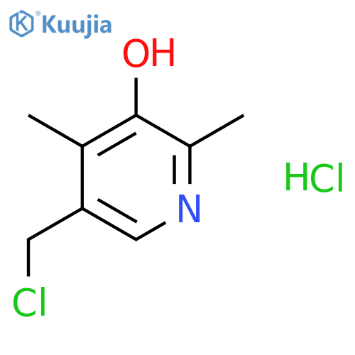 5-(chloromethyl)-2,4-dimethyl-3-Pyridinol hydrochloride structure