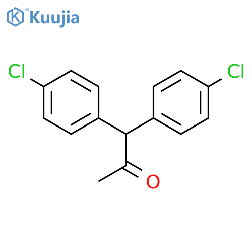 1,1-bis(4-chlorophenyl)propan-2-one structure
