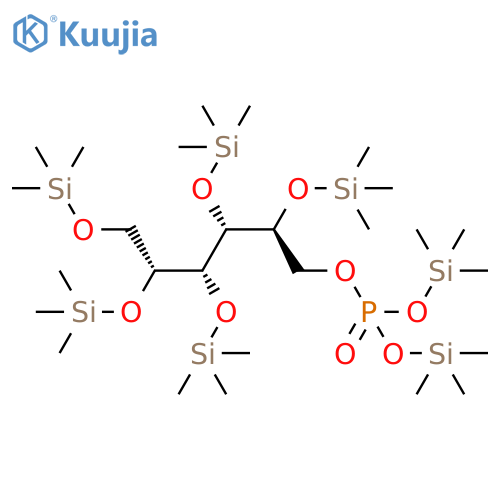 [(2S,3R,4R,5R)-2,3,4,5,6-Pentakis(trimethylsilyloxy)hexyl] bis(trimethylsilyl) phosphate structure