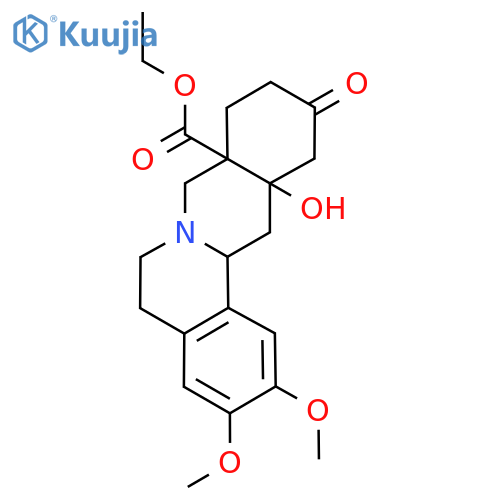 Ethyl 12a-hydroxy-2,3-dimethoxy-11-oxo-5,6,8,9,10,12,13,13a-octahydroisoquinolino[2,1-b]isoquinoline-8a-carboxylate structure