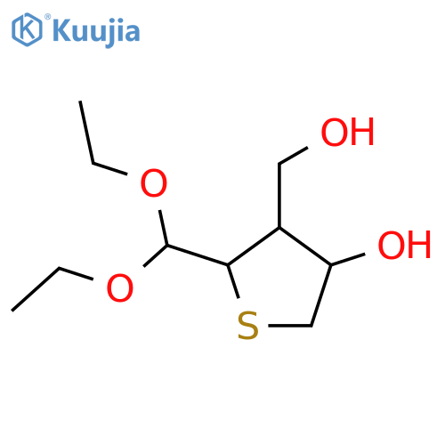 3-Thiophenemethanol, 2-(diethoxymethyl)tetrahydro-4-hydroxy- structure