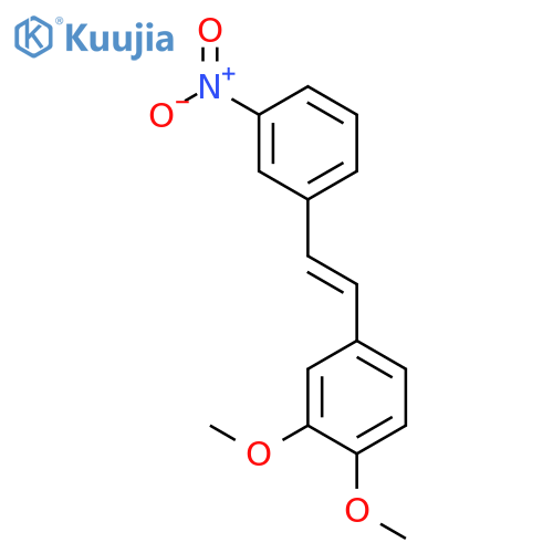 BENZENE, 1,2-DIMETHOXY-4-[(1E)-2-(3-NITROPHENYL)ETHENYL]- structure