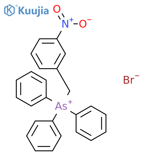 Arsonium, [(3-nitrophenyl)methyl]triphenyl-, bromide structure