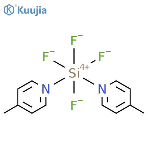 Silicon, tetrafluorobis(4-methylpyridine)- structure