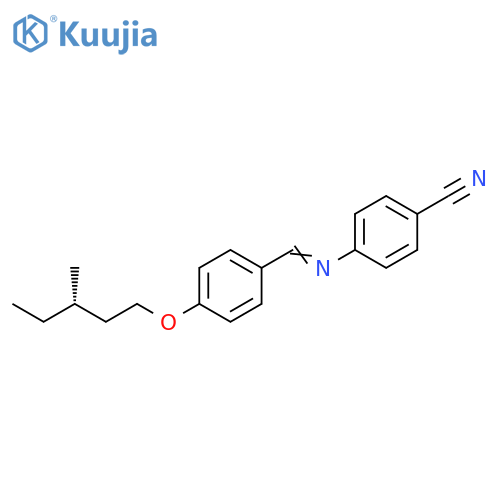 Benzonitrile, 4-[[[4-[(3-methylpentyl)oxy]phenyl]methylene]amino]-, (S)- structure