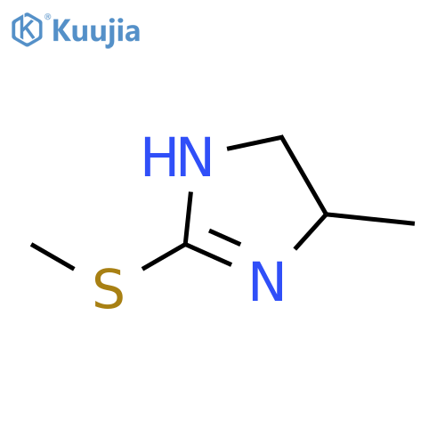 1H-Imidazole, 4,5-dihydro-4-methyl-2-(methylthio)- structure