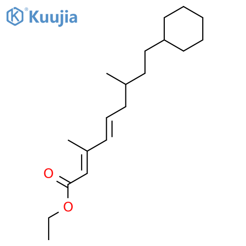 ethyl (2E,4E)-9-cyclohexyl-3,7-dimethylnona-2,4-dienoate structure