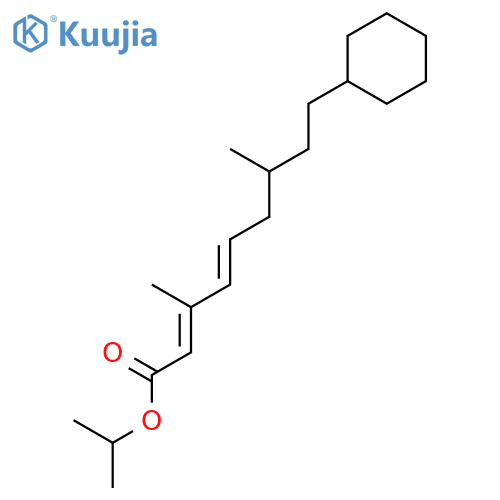 2,4-Nonadienoic acid, 9-cyclohexyl-3,7-dimethyl-, 1-methylethyl ester structure