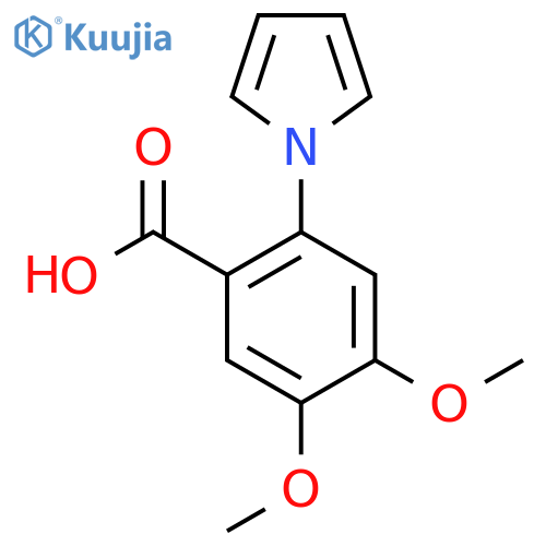 4,5-Dimethoxy-2-(1H-pyrrol-1-yl)benzoic acid structure